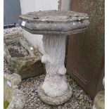 Stone birdbath - Approx Height 71cm