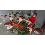 Collection of ceramic animal figures etc