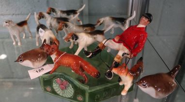 Collection of ceramic animal figures etc