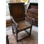 Antique oak Wainscot chair