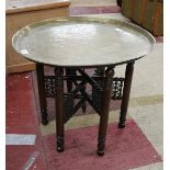 Anglo-Indian brass topped table