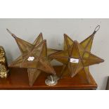1930s star lights - each panel is mica not glass