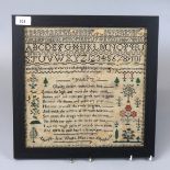 William IV sampler dated 1828