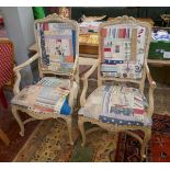Pair of antique armchairs - Devon theme