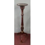 Wooden torchiere - Approx Height 107cm