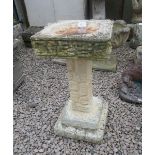 Stone bird bath - Approx Height 62cm