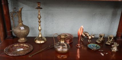 Collection of brass ware