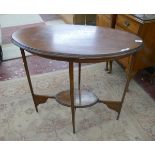 Oval hall table
