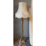 Brass standard lamp