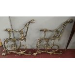 Pair of Coalbrookdale bench ends