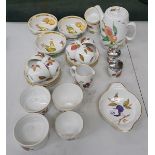 Collection of Royal Worcester Evesham pattern