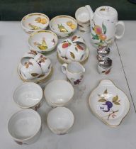 Collection of Royal Worcester Evesham pattern