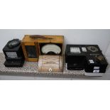 Collection of vintage electrical meters