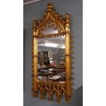 Gilt framed ornate mirror - Approx L: 90cm W: 43cm