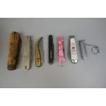 Collection of pen knives