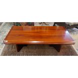 Danish mid century rosewood coffee table by Veijle Stole - Approx size W: 135cm D: 74cm H: 40cm