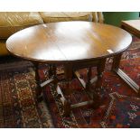 Small old charm oak gateleg table