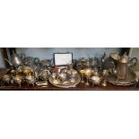 Large collection of white metal items