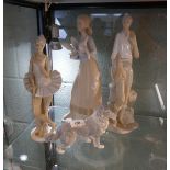 Collection of Spanish ceramic figurines - Approx height of tallest: 36cm