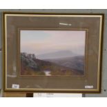 Watercolour scene of Dartmoor - Frederick Widgery - Approx image size: 35cm x 25cm