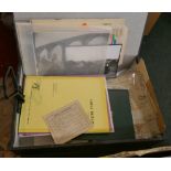 Ephemera - railway miscellaneous lot in box file