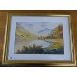 Watercolour signed Stanley Orchard - Lock Eck