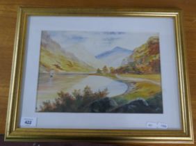 Watercolour signed Stanley Orchard - Lock Eck