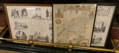 3 Maps - York, Peterborough and Gloucestershire