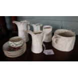 Collection of Royal Worcester leaf jugs and others
