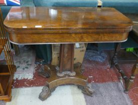 Antique rosewood tea table