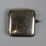 Hallmarked silver vesta case