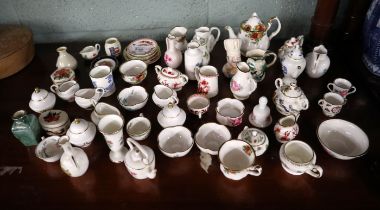 Collection of miniature china to include Old Albert Country Roses