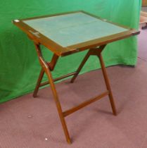 Folding card table