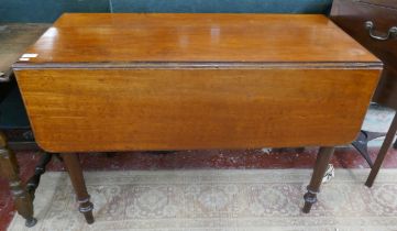 Antique mahogany drop leaf table