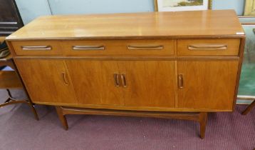 Mid century G-Plan sideboard - Approx size: W: 152cm D: 46cm H: 85cm