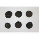 Collection of 6 Roman coins