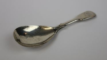 Georgian silver caddy spoon 1810