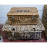 2 wicker baskets