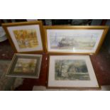 Collection of framed paintings by local artist Tomas Horsnet