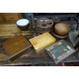 Collection of wooden items etc