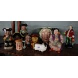 Collection of Beswick jugs and characters