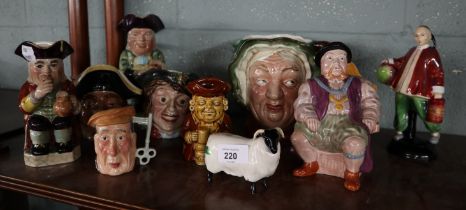 Collection of Beswick jugs and characters
