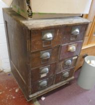 Set of drawers previously from a bank - Approx size: W: 61cm D: 63cm H:83cm