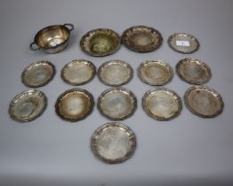Collection of Continental silver 800 - Approx weight 446g