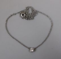 Tiffany & Co platinum and diamond necklace