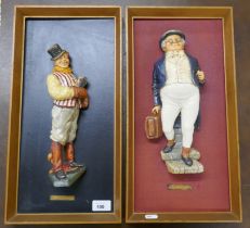 Pair of vintage Pickwick plaques