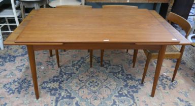 Large Danish teak/rosewood dining table