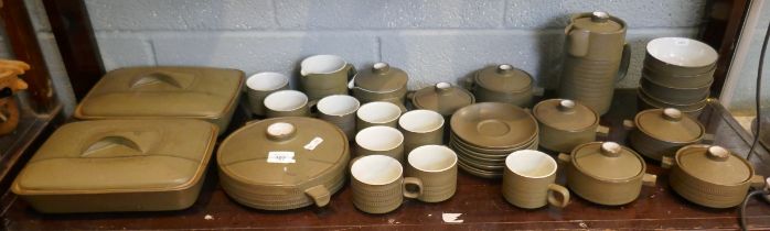 Collection of Denby Chevron dinner service