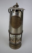 Eccles miners lamp with British Telecom stamp