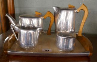 Piquot ware tea set